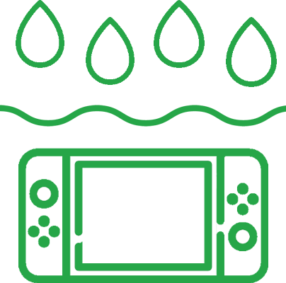 ゲーム機の水濡れ全損
